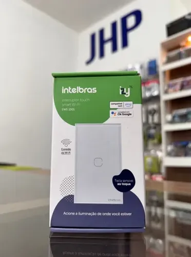 Interruptor Smart Wi-Fi Intelbras 1 Tecla Branco EWS1001 | Novo | Loja Física 