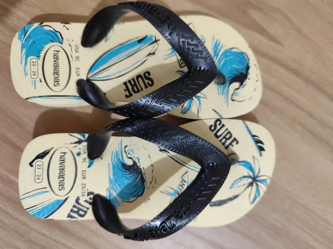 Chinelo havaianas kids athletic surf 23/24
