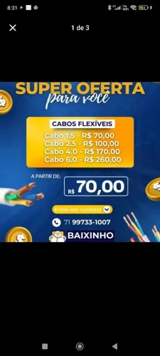 Cabos Flexíveis - Super Oferta para Você!