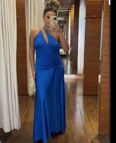 Vestido Farm novo (tag) Franzido Ombro Só 