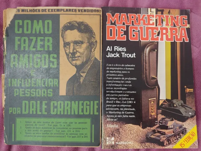 Livro COMO FAZER AMIGOS E INFLUENCIAR PESSOAS + MARKETING DE GUERRA