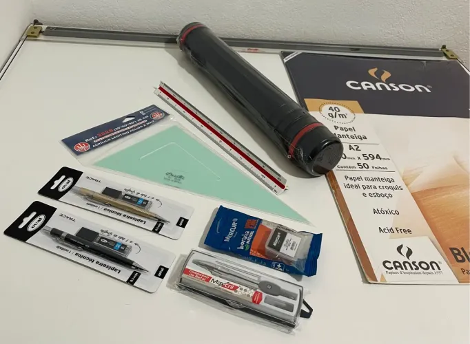 Kit Desenho Técnico Completo - Canson, Lapiseiras e Mais!