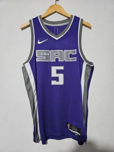 Regata camisa NBA Sacramento Kings De'Aaron Fox 5 Edição Especial 