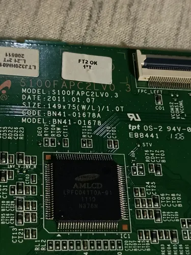 PLACA TECON COM O CABO PARA TV SAMSUNG.