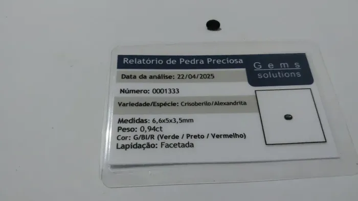 Alexandrita laudada Facetada 0,94ct