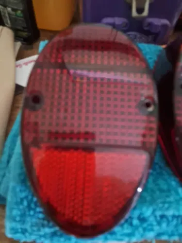 fusca lente original de epoca marca leao acrilico nao e plastico 