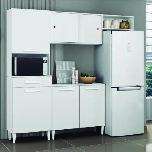Armário de Cozinha Compacta com 06 Portas 01 Gaveta Novo fazemos entrega