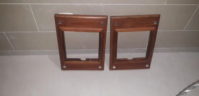 2 Bases de Madeira de Lei para Plafon de Sobrepor R$80,00