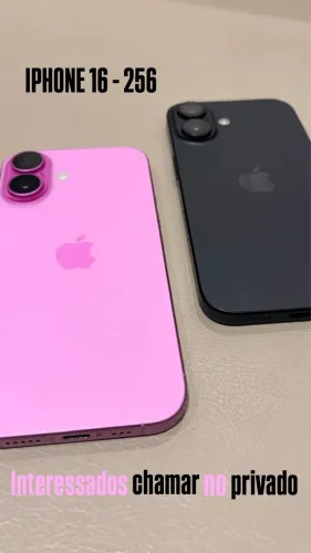 iPhone 16 256 pink e preto 