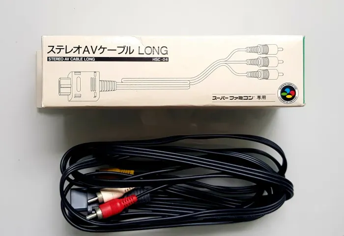 Cabo AV Estéreo Longo HORI para Super Nintendo - Original