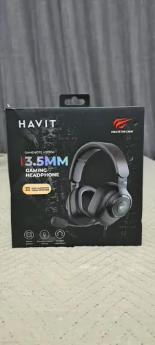 Fone Headset Gamer HAVIT H2230d P2 P3 3,5MM Microfone Removível Consoles PC Preto