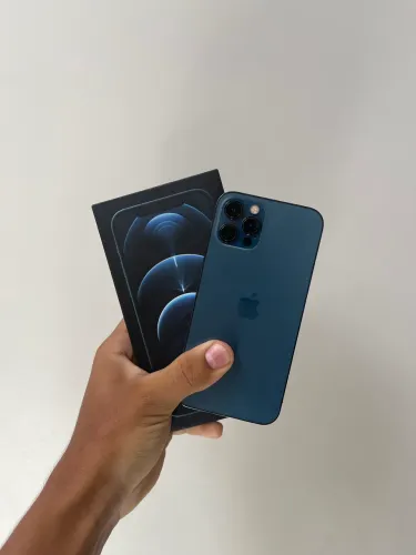 IPHONE 12 PRO 128GB AZUL COM 100% DE BATERIA