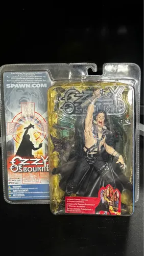 boneco miniatura ozzy osbourne mc farlane 1999 rock raríssimo raro colecionador