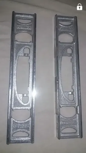 2 nível de ferro fundido faltando as bolhas- 2 peças