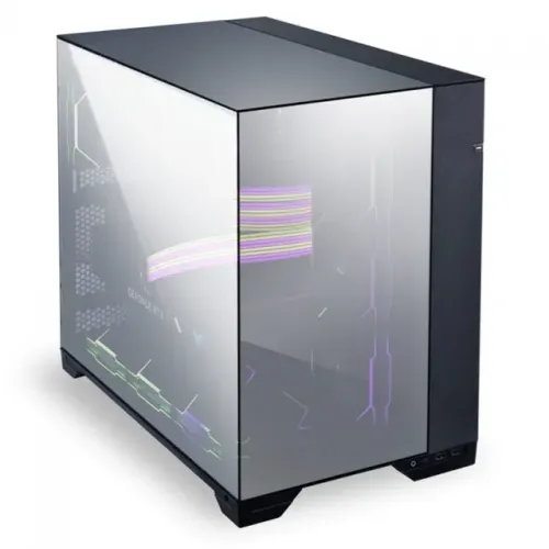Gabinete Gamer Lian Li O11 Vision Chrome, Mid Tower, Vidro Temperado Espelhado, E-ATX