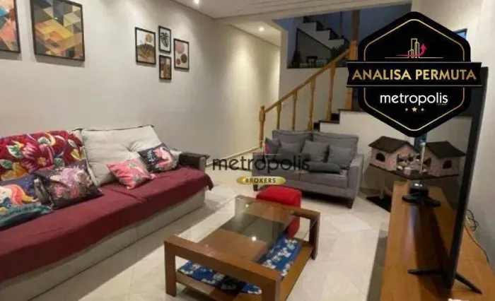 Sobrado à venda, 192 m² por R$ 1.000.000,00 - Vila Camilópolis - Santo André/SP