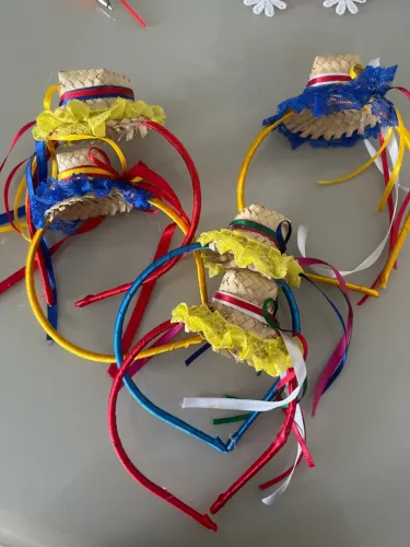 Diademas Tiaras de Festa Junina Coloridas