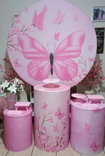 Kit Decoração Borboletas (Pegue e Monte)