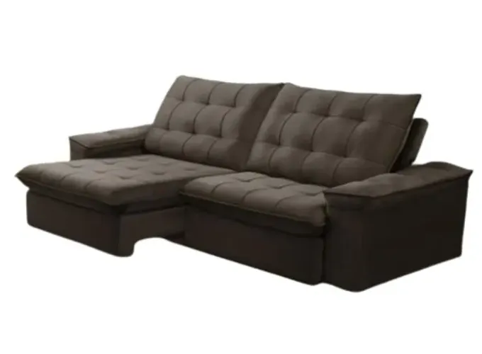 Sofá Retrátil e Reclinável 2,50m DIVIDIMOS EM ATE 10x SEM JUROS