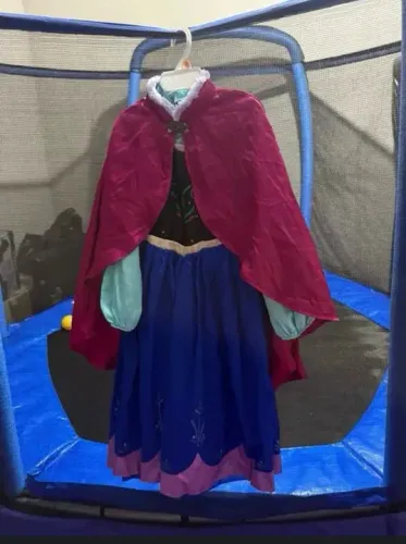 Vestido fantasia Ana princesa Disney T 7/8