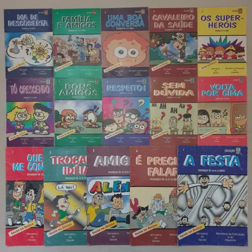 3 Coleções: Aprender Brincando, Valorizando a Vida, Crescendo de Bem com a Vida