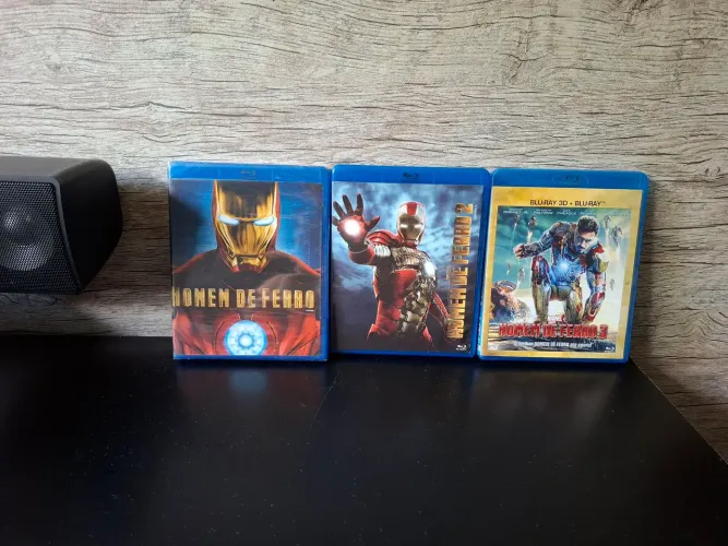3 filmes do homem de ferro em bluray