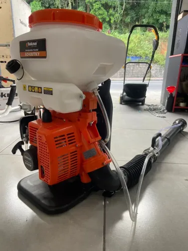 ATOMIZADOR COSTAL A GASOLINA, NOVO, PARA JOGAR ADUBOS, VENENOS