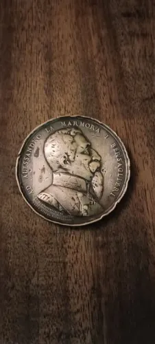 Colecionador -Medalha em bronze homenagem Alessandro Lá Marmora