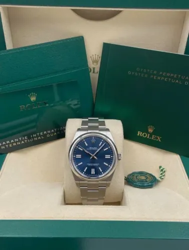 Rolex Oyster Perpetual Azul Automático linha Premium AAA+suíço 