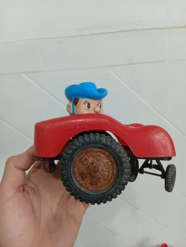Antigo Carrinho Buggy Biruta Estrela Anos 70 - Funcionando A Corda