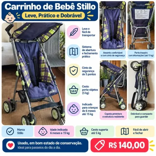 Carrinho de bebê Stillo