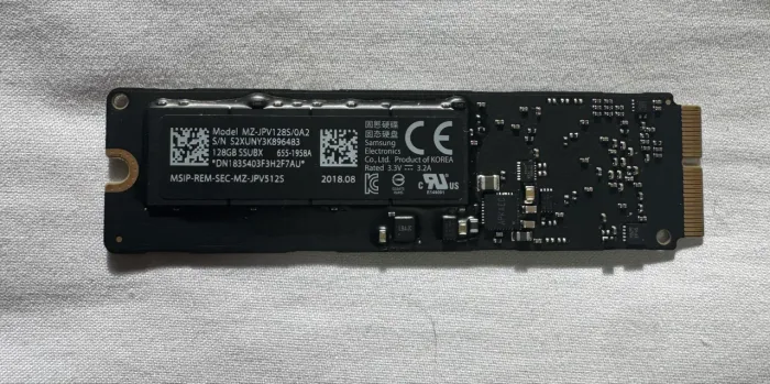 SSD (Solid State Drive) interno  Samsung. 128GB , MacBook Pro e MacBook Air 