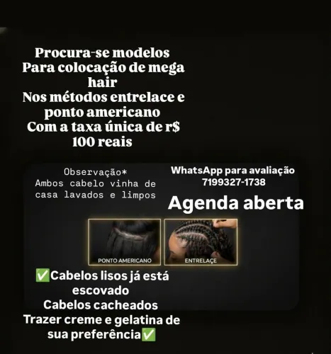 Procura se modelos colocação mega hair 