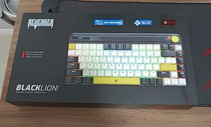 Teclado Mecânico Revenger Sem Fio Wireless Gamer Switch Blue