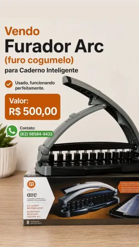 Furador Arc para Caderno Inteligente