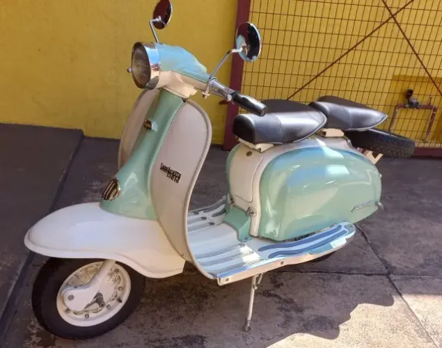 LAMBRETTA LI 150 1962 - PLACA PRETA