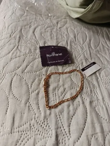 ACEITO TROCA Pulseira Rommanel Banhado Ouro 18k