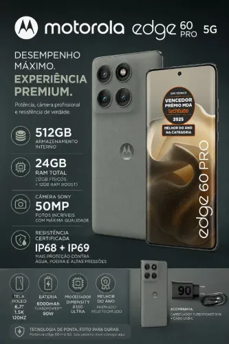 MOTOROLA EDGE 60PRO 512 GB 24 RAM