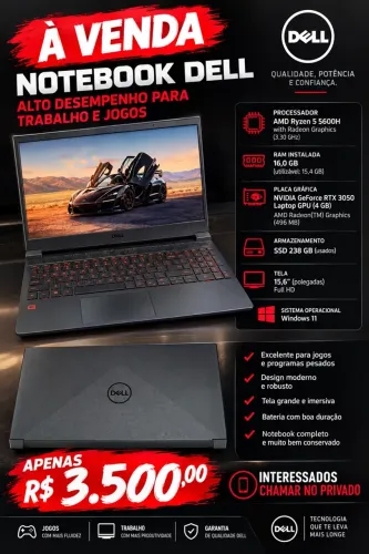 Notebook Dell g15 5515