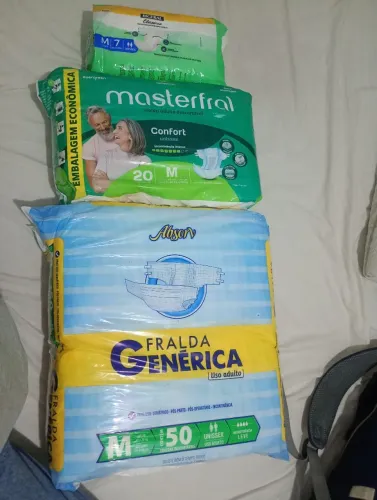 Fraldas geriatria tamanho m