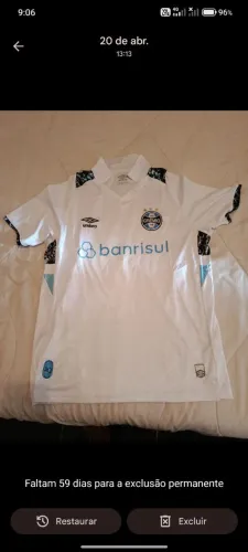 Camiseta oficial do Grêmio tamanho G1 zerada,..não entrego sou da lomba do pinheiro