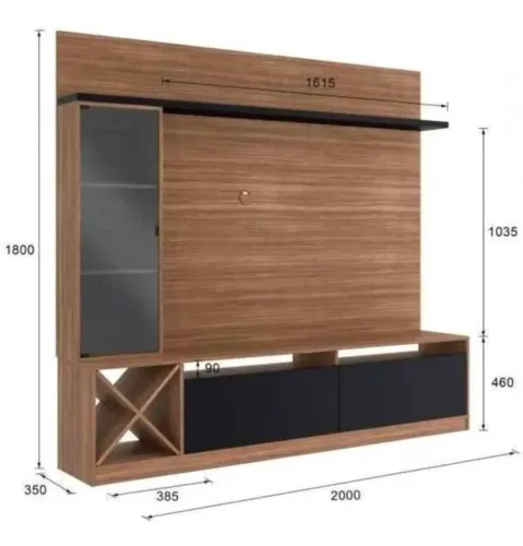 Rack com adega Novo