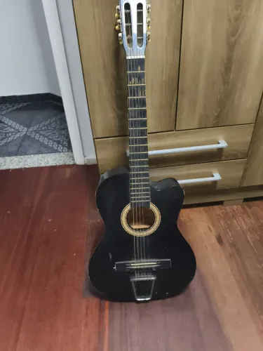 Violão Kashima Preto Nylon - Cutaway - Maringá - Barato