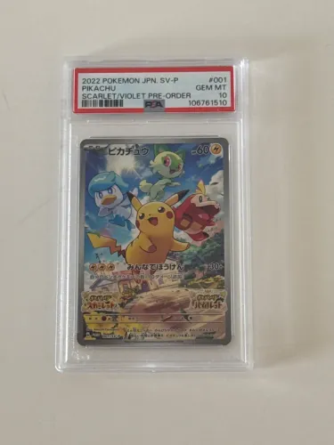 PIKACHU #1/SV-P PSA 10, PROMO JAPONESA 2022