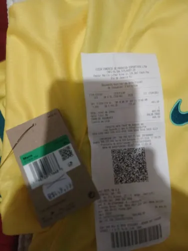 Camisa oficial e nova na embalagem