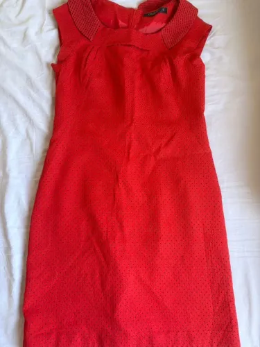 Vestido em viscose celavie sense vermelho 40