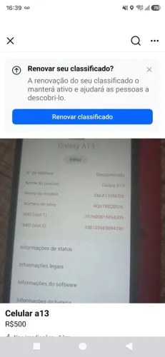 Celular A13