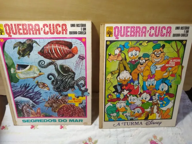Livro Quebra Cuca anos 80 com quebra cabeça 