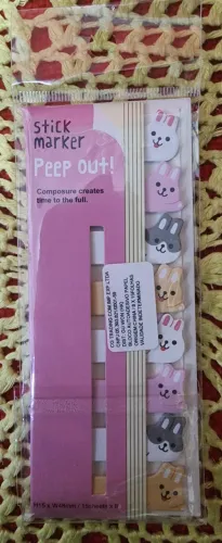 Bloco autoadesivo de papel coelhinhos (post-it)