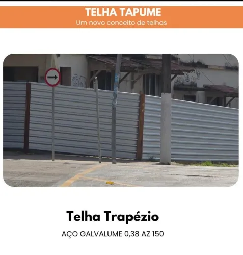 Telha pra tapume